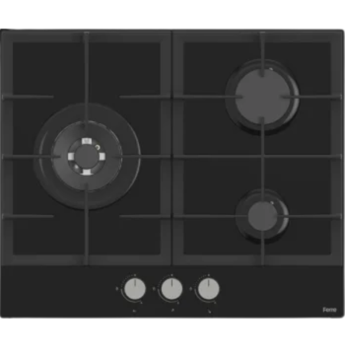 FERRE BUILT IN HOB 60CM 3 GAS BURNER GLASS